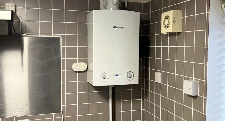 Gas boiler installation