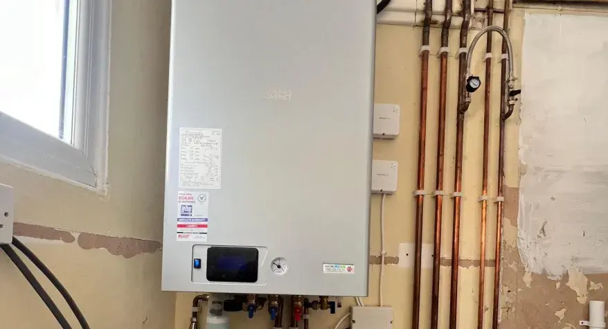 Electric boiler installation